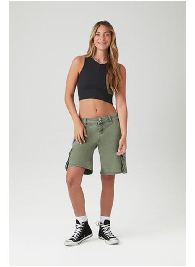 FOREVER 21 - Cropped Rib-Knit Tank Top - Image 1
