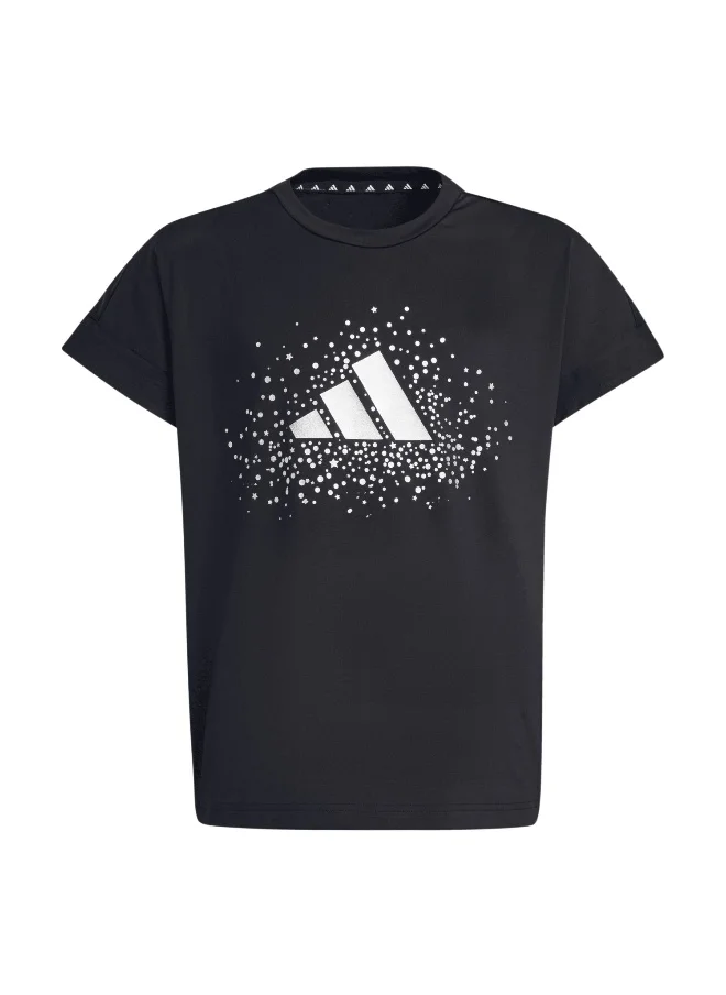 Adidas adidas Jg Gl Tee Black Training T-Shirts 5-6Y