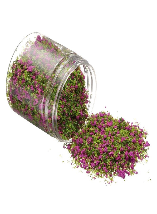 CoCud Model Flower Grass, 185ml Capacity, Fake Miniature Flower Grass Tree Plastic Sponge Purple - (Applications: DIY Dollhouse Fairy Garden Model Railway Landscape) - Image 1