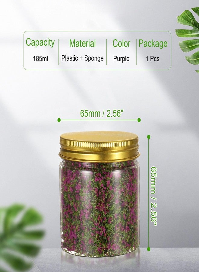 CoCud Model Flower Grass, 185ml Capacity, Fake Miniature Flower Grass Tree Plastic Sponge Purple - (Applications: DIY Dollhouse Fairy Garden Model Railway Landscape) - Image 2