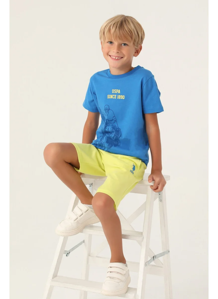U.S. Polo Assn. Licensed Since Cobalt Boys Bermuda Set