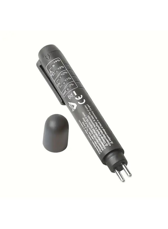 Black Brake Fluid Tester Pen 5 LED Moisture Detector for DOT3 4 5 - Image 2