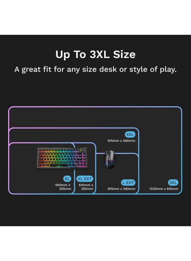 Glorious Mouse Pad 2 GLED - XXL- Black - Image 5