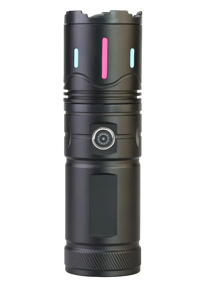 Shopit LED Flashlight 30W Fluorescent Strip 18650mAh Power Bank 1000M Range Outdoor Emergency Flash Light Torch  - Image 1