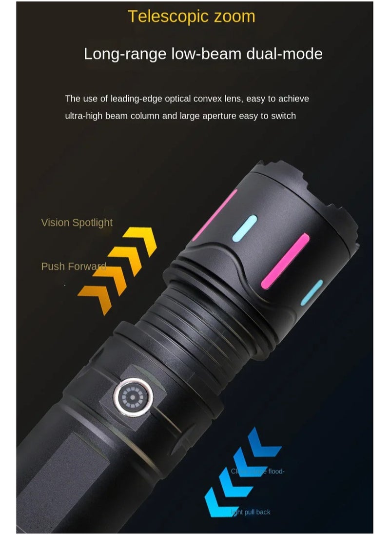 Shopit LED Flashlight 30W Fluorescent Strip 18650mAh Power Bank 1000M Range Outdoor Emergency Flash Light Torch  - Image 4