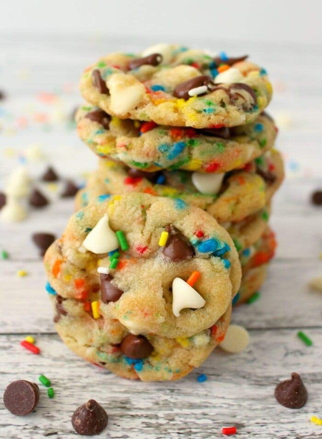 Pramix Combo of Rainbow Sprinkles, Dark & Milk Choco Chips 300 gm ( Each Pack Weight 100 gm ) - Image 4