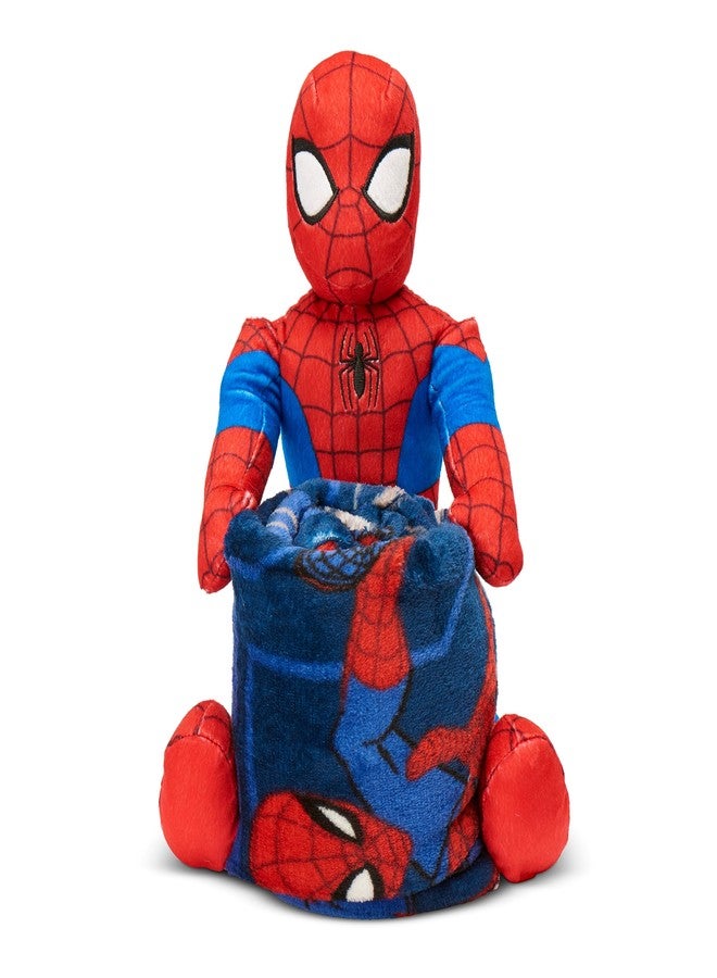 Northwest Spider-Man 825987 40 x 50 in. Spider-Man Character & Symbols Silk Touch with Plush Hugger - Image 2