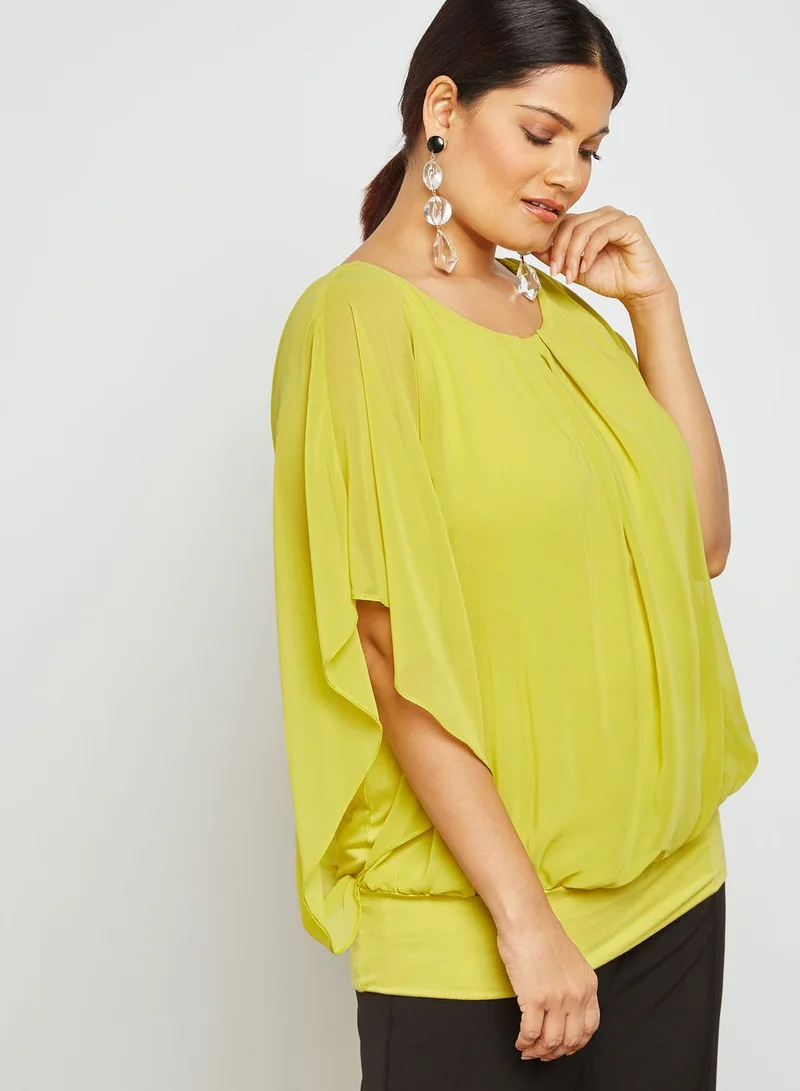 EVANS Bubble Hem Top