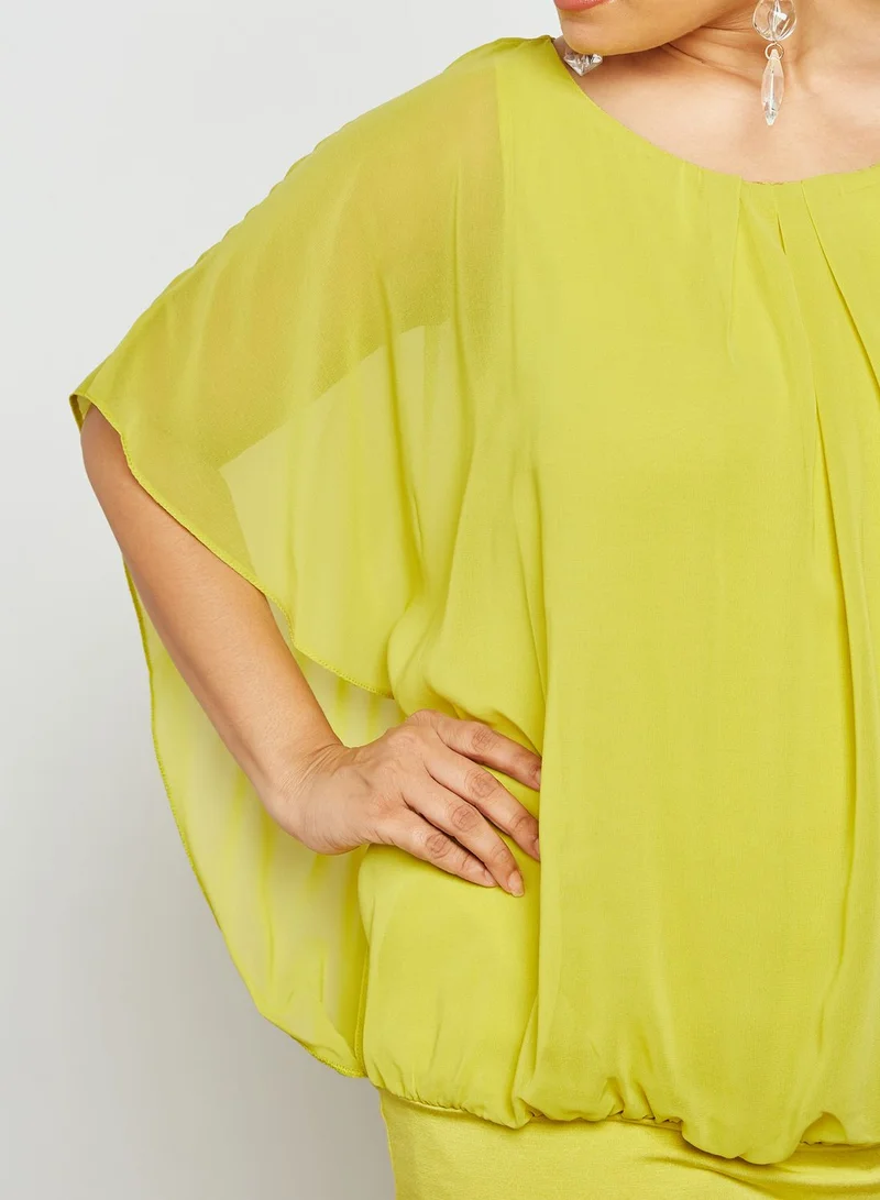 EVANS Bubble Hem Top