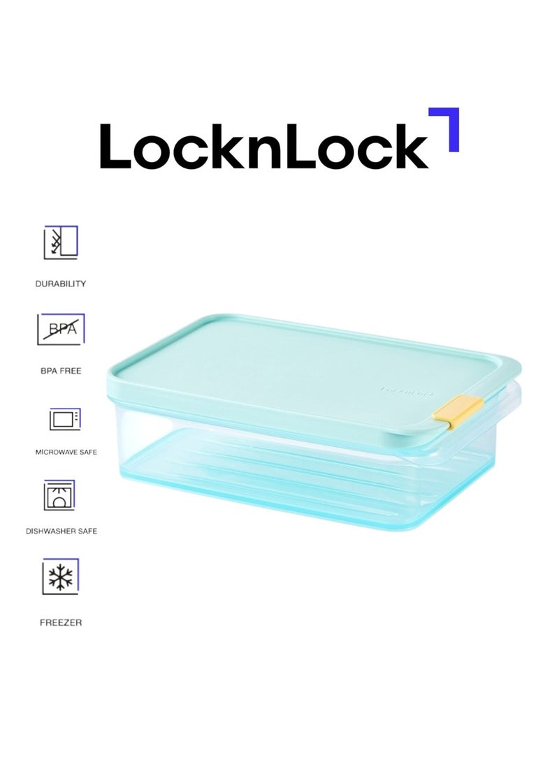 LocknLock Freezer Fit Container Rectangle 1.05L– BPA-Free, Microwave & Dishwasher Safe - Image 1