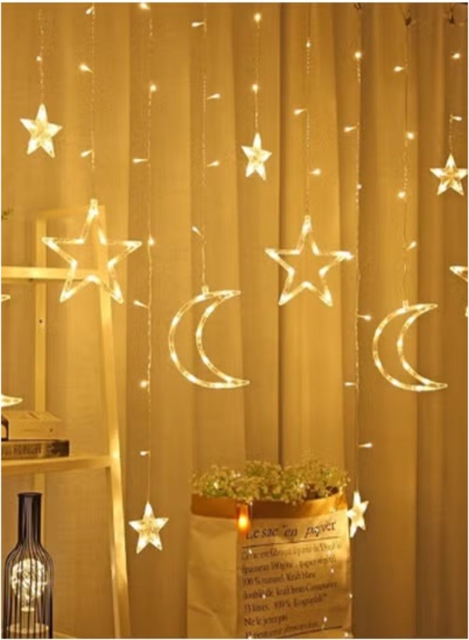 3.5 متر في الهواء الطلق على شكل نجمة شرفة حديقة مضادة للماء سلسلة ضوئية مزخرفة لترتيب المناظر الطبيعية، وخلق جو التخييم مع الإضاءة الدافئة، قابلة للاستخدام في هالوين وعيد الميلاد، وأوتار إضاءة زخرفية للزفاف - Image 5