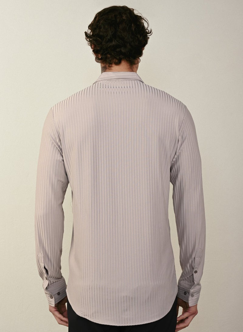 Marrakech Long Sleeves Casual Shirt for Men -  Grey - Image 2