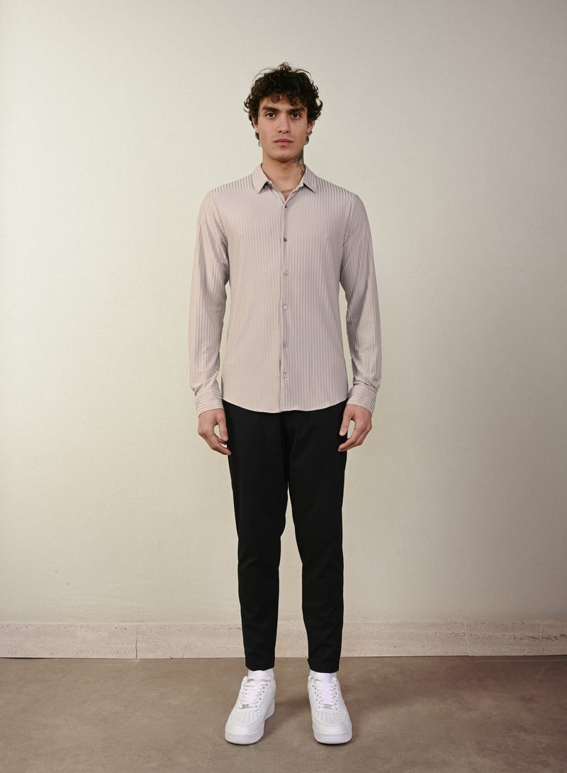 Marrakech Long Sleeves Casual Shirt for Men -  Grey - Image 4