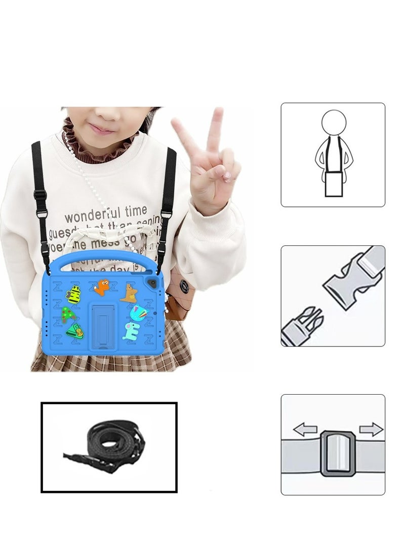 Children's Protective Case for New Ipad 9.7 5th/6th(2017/2018  )ipad 6/air 2/pro9.7 inch , shockproof cover with shoulder strap bracket - Image 2