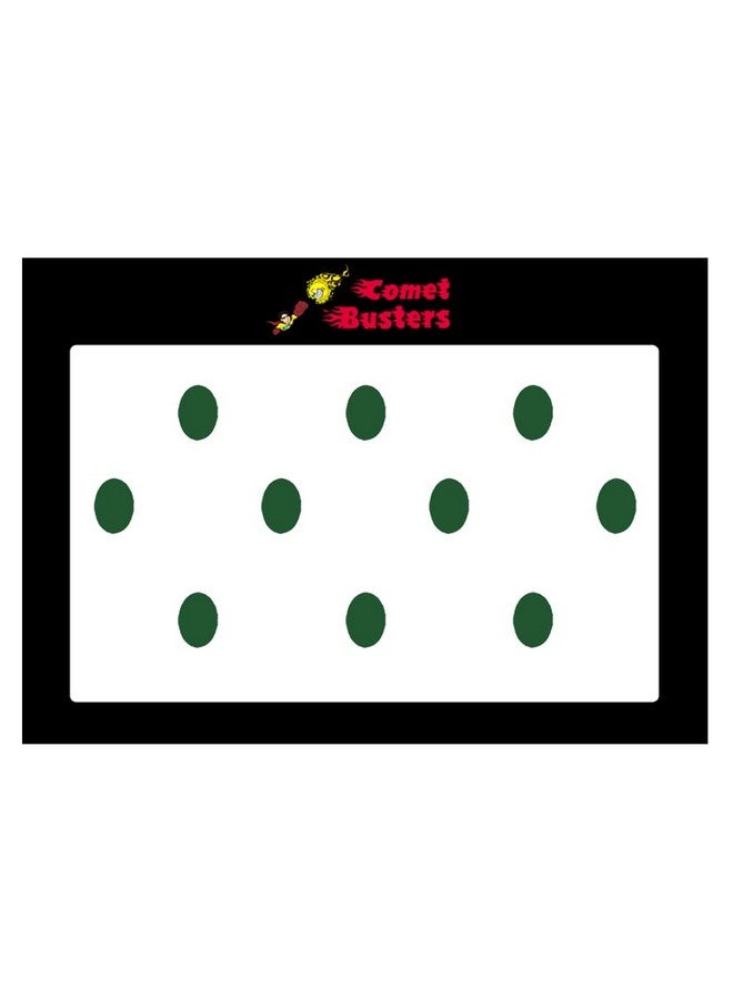 Comet Busters Dark Green Basic Oval Bindis (10mm) (BIN1281) - Image 3