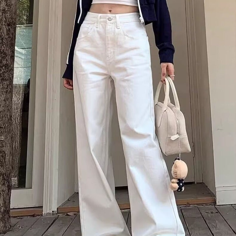 Unisex Classic Denim Jeans Loose Fit Daily Outdoor Wear - Image 1