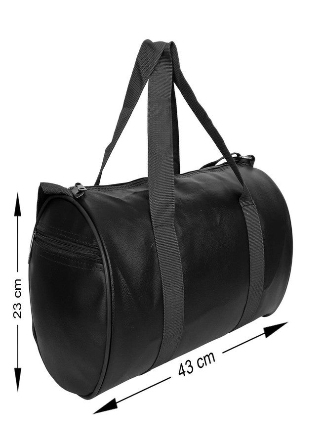 Raisons Combo Set Of Gym Bag Duffel Bag With Shoulder Strap For Men's & Women's With Wrist Support Band For Daily Exercise (Black), 23 Cm - Image 3