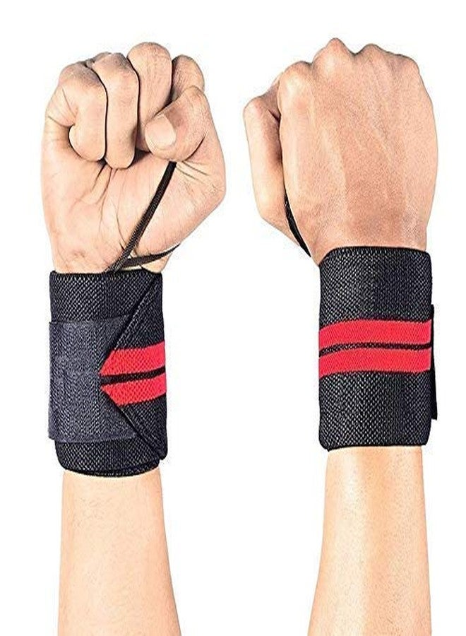 Raisons Combo Set Of Gym Bag Duffel Bag With Shoulder Strap For Men's & Women's With Wrist Support Band For Daily Exercise (Black), 23 Cm - Image 5