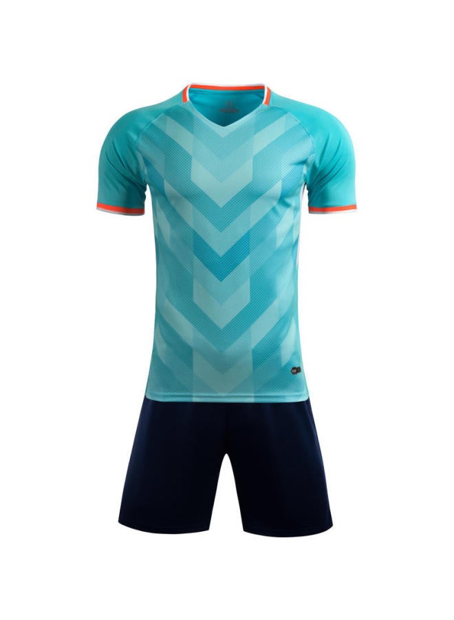 New Football Clothes Suit Boys And Girls Football Clothes Customized Training Competition Clothes Student Football Clothes Short Sleeve Summer