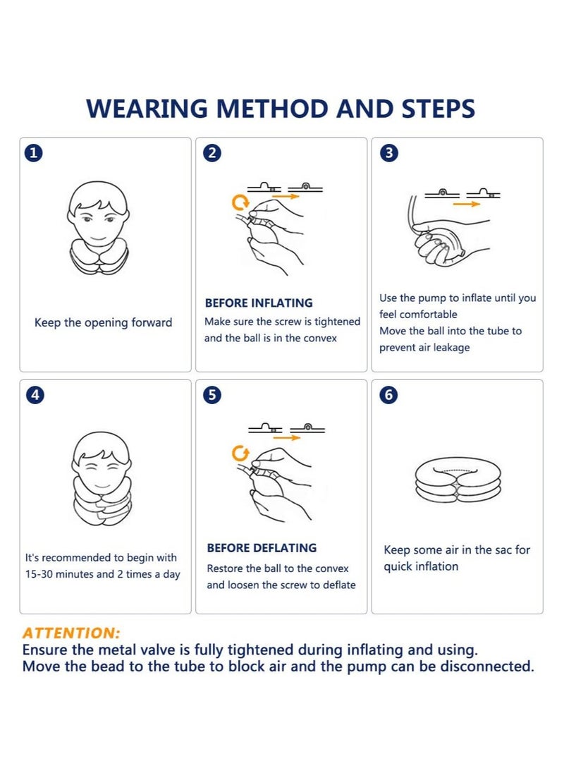 Generic Cervical Neck Traction Device, Adjustable Inflatable Neck Stretcher  - Image 5