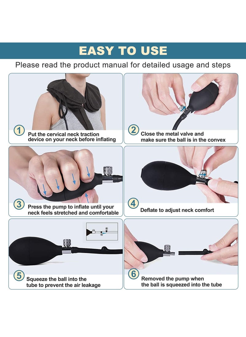 Generic Cervical Neck Traction Device, Adjustable Inflatable Neck Stretcher  - Image 3