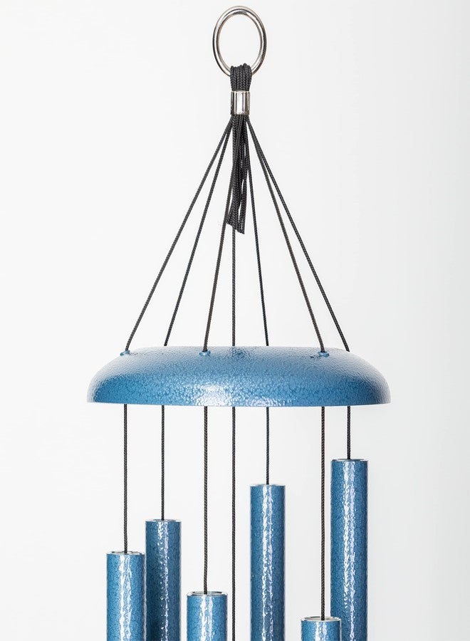 Corinthian Bells أجراس كورنثيان من ويند ريفر - جرس رياح أزرق سماوي بطول 30 بوصة للفناء الخلفي والحديقة والديكور الخارجي (جرس من الألومنيوم) صنع في الولايات المتحدة الأمريكية - Image 5