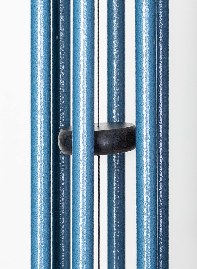 Corinthian Bells أجراس كورنثيان من ويند ريفر - جرس رياح أزرق سماوي بطول 30 بوصة للفناء الخلفي والحديقة والديكور الخارجي (جرس من الألومنيوم) صنع في الولايات المتحدة الأمريكية - Image 4