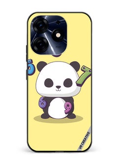 Protective Case Cover For Tecno Spark 10 Pro Panda With 56789 Numbers Design Multicolour