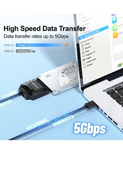 Generic SATA to USB Adapter, USB 3.0 Hard Drive to USB Adapter for 2.5 Inch HDD/SSD, USB to Sata Adapter, External Hard Drive Reader, (No Power Supply)  - Image 5