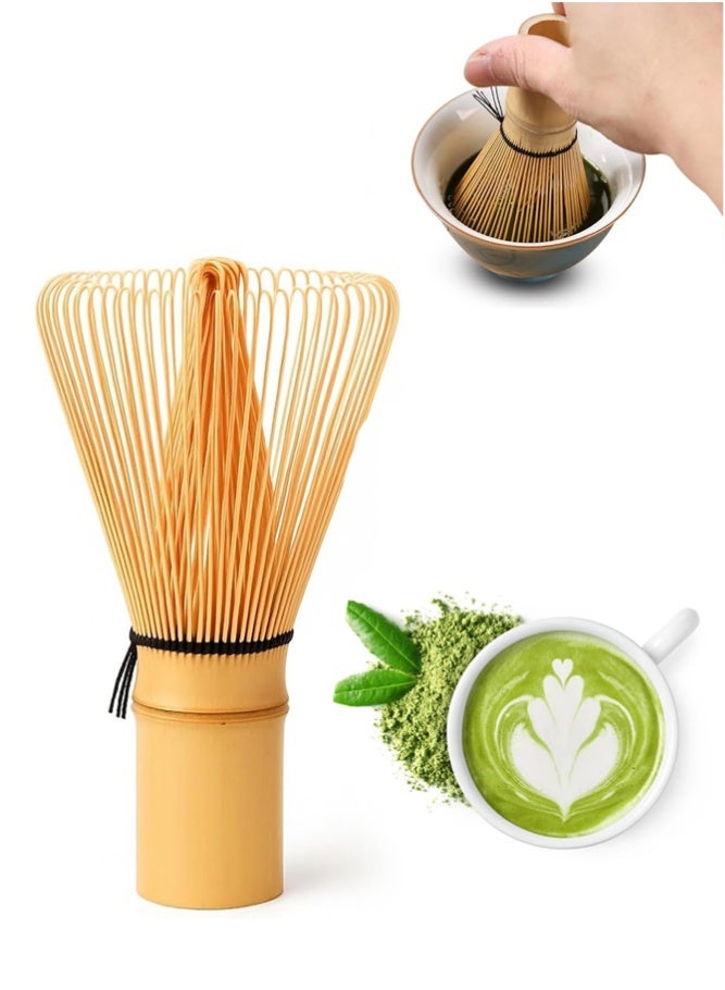 BELLSBERRY 100 Prong Bamboo Matcha Whisk Chasen Tea Tool for Matcha Powder Mixing and Preparation - Image 1