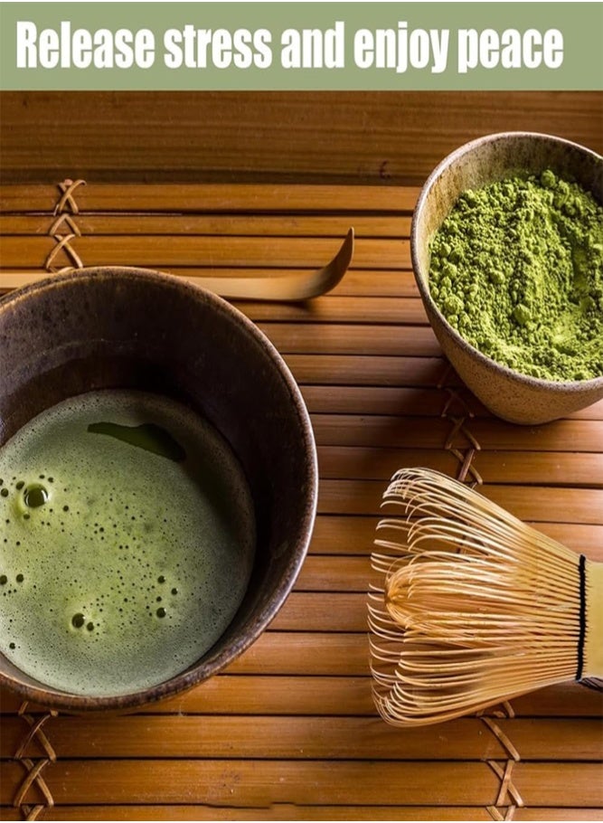 BELLSBERRY 100 Prong Bamboo Matcha Whisk Chasen Tea Tool for Matcha Powder Mixing and Preparation - Image 3