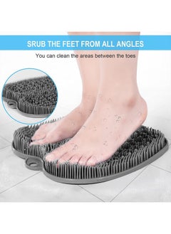 BESKAR XL Large Foot Scrubber Mat for Use in Shower - Shower Foot Cleaner to Eliminate Calluses Dead Skin, Foot Massager Mat for Men & Women to Soothe Achy Feet, Non Slip Suction Cups  - Image 3