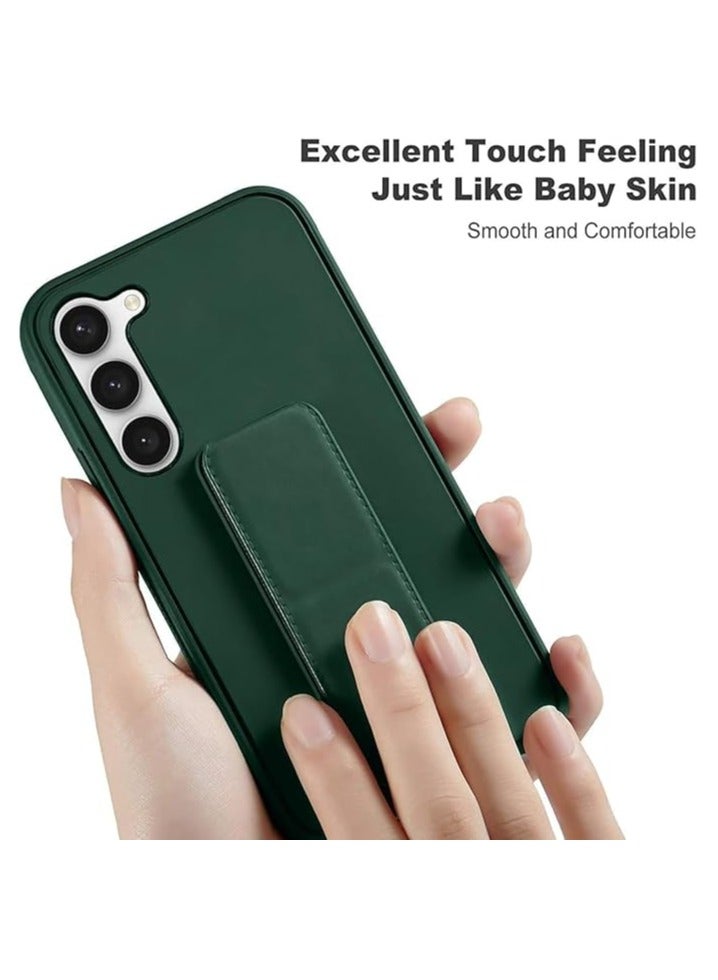 Denx Samsung Galaxy A36 5G And Samsung Galaxy A56 5G Back Stand Case Magnetic Car Holder Soft Silicone Horizontal & Vertical Kickstand Cover Wrist Strap Full protection Case for Samsung Galaxy A36 5G And Samsung Galaxy A56 5G (Green) - Image 2