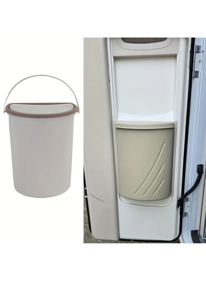 Compact RV Trash Can With Lid Portable Easy Clean Travel Waste Basket 1pc - Image 5