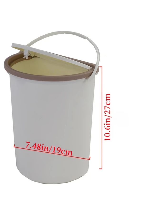 Compact RV Trash Can With Lid Portable Easy Clean Travel Waste Basket 1pc - Image 2