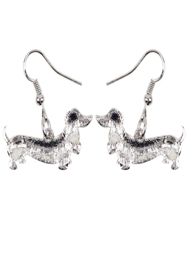NEWEI Enamel Alloy Dachshund Dog Earrings Dangle Drop Fashion Cute Animal Jewelry For Women Gifts Charms (Blue) - Image 5