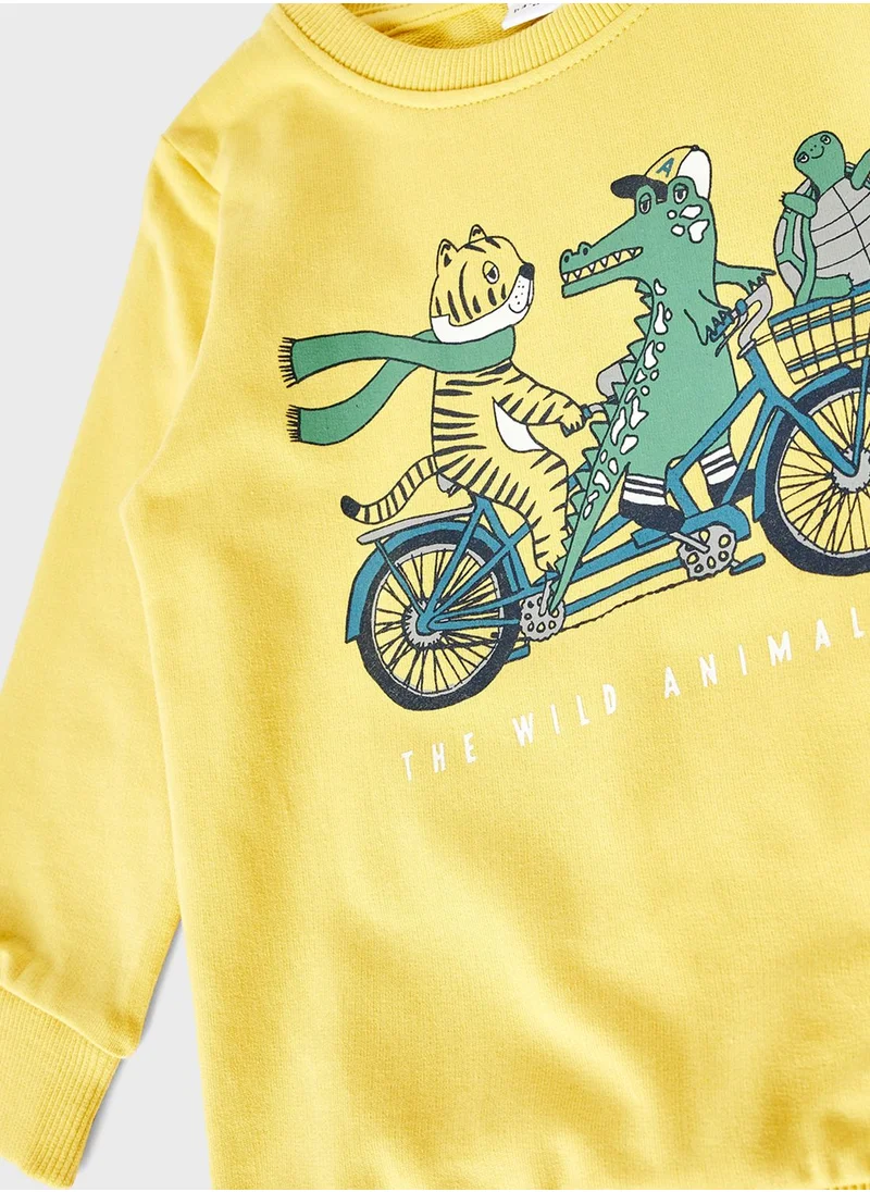 NAME IT Kids Graphic Print Sweatshirt
