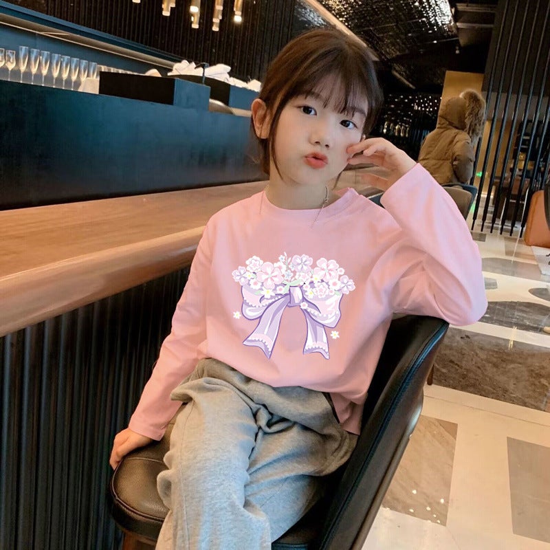 H2370#100% Cotton Long Sleeve T-Shirt For Boys And Girls Children'S Clothes New Autumn Coat Children'S Bottoming Shirt - Image 4