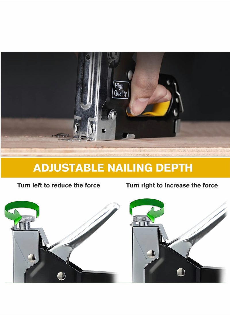 SYOSI 3-in-1 Staple Gun, Nailer Gun with 3000 Staples and Stapler Remover, Manual Stapler, Heavy Duty Staple Kit for Upholstery, DIY, Fixing Material, Decoration, Carpentry, Furniture  - Image 5