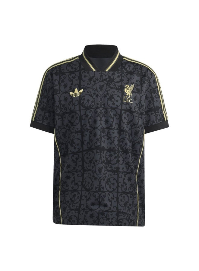 Adidas قميص أديداس ليفربول الرمادي (أكمام قصيرة) للرجال - Image 1