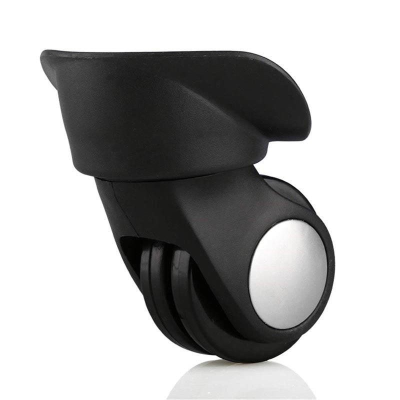 Black Luggage Wheels Replacement 360 Degree Swivel Mute Suitcase Repair Wheels - Image 5