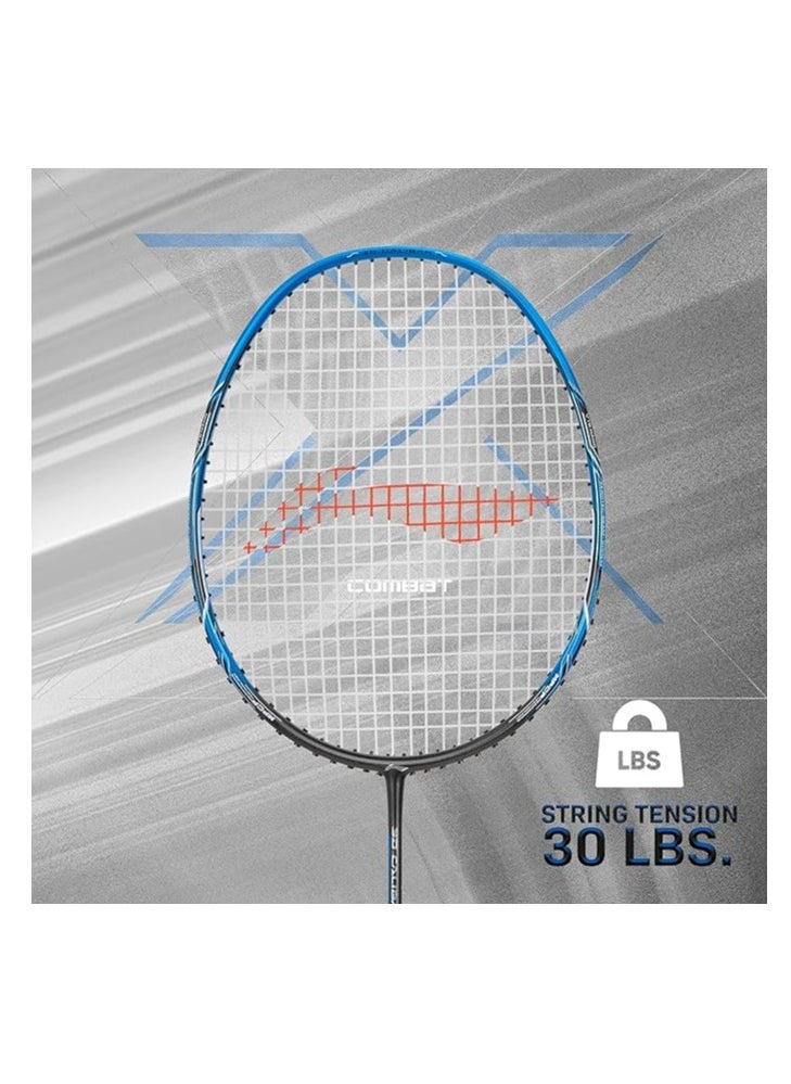 Li-Ning - 3D Calibar X Combat Carbon Fiber Strung Badminton Racket with Full Racket Cover | For Professional Players | 85 grams |Maximum String Tension - 30lbs - Image 1