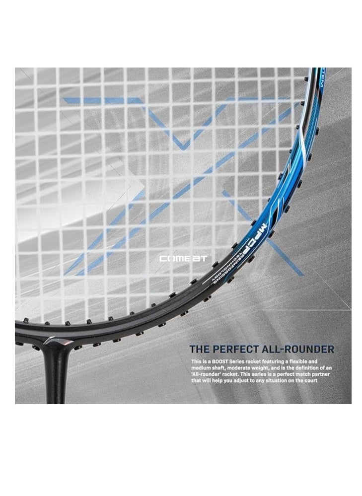 Li-Ning - 3D Calibar X Combat Carbon Fiber Strung Badminton Racket with Full Racket Cover | For Professional Players | 85 grams |Maximum String Tension - 30lbs - Image 1