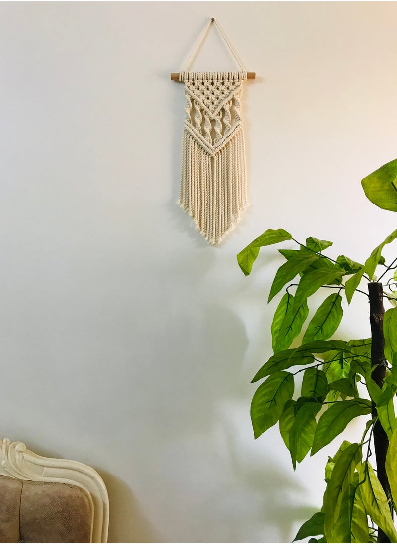 ماركة غير محددة - ديكور حائط مكرمية 40*15 سم - Image 1