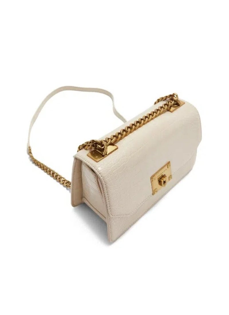 Charles & Keith Charles & Keith Flap Crocodile Print Tote Crossbody Shoulder Bag  - Image 3