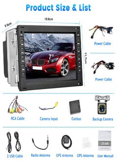 Hikity Android 9.1 2 Din 7 Inch Car Radio Autoradio For VW Bora Polo MK5 Sharon Jetta MK4 Citi Chico GPS WIFI Mirror Link Rear View Bluetooth FM