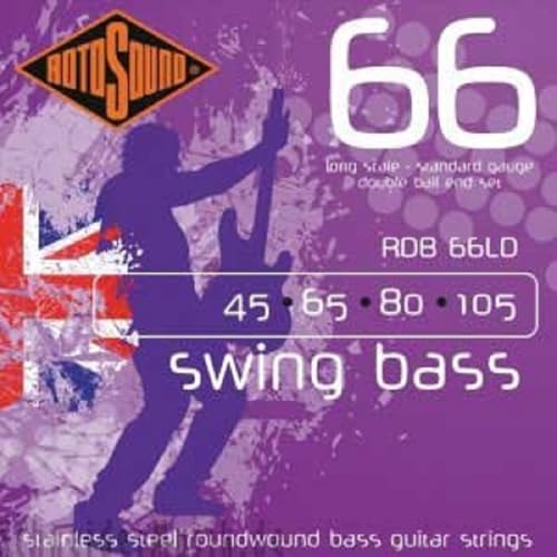 Rotosound أوتار جيتار البيس روتوساوند RDB66LD سوانغ بيس 66 من الفولاذ المقاوم للصدأ بنهاية كروية مزدوجة - Image 2
