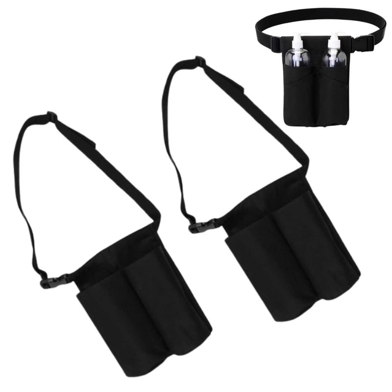 Longevity optimized build Massage Bottle Bag, Massage Oil Holster for 2 Bottles Lotion Oil Waist Holder Organizer with Adjustable Belt Oxford Cloth Waist Hanging Bag Global flexible sizing options - Image 1