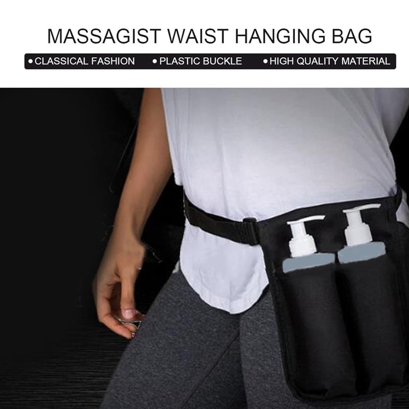 Longevity optimized build Massage Bottle Bag, Massage Oil Holster for 2 Bottles Lotion Oil Waist Holder Organizer with Adjustable Belt Oxford Cloth Waist Hanging Bag Global flexible sizing options - Image 3