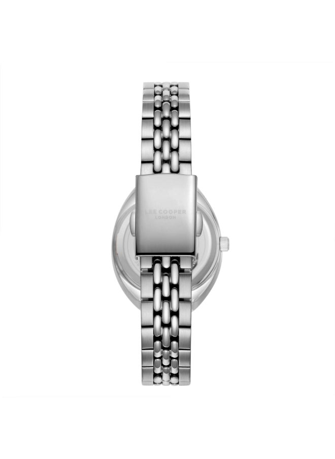 Lee Cooper Lee Cooper Women's Watch, Analog Display and Metal Strap - LC07989.330, Silver  - Image 4